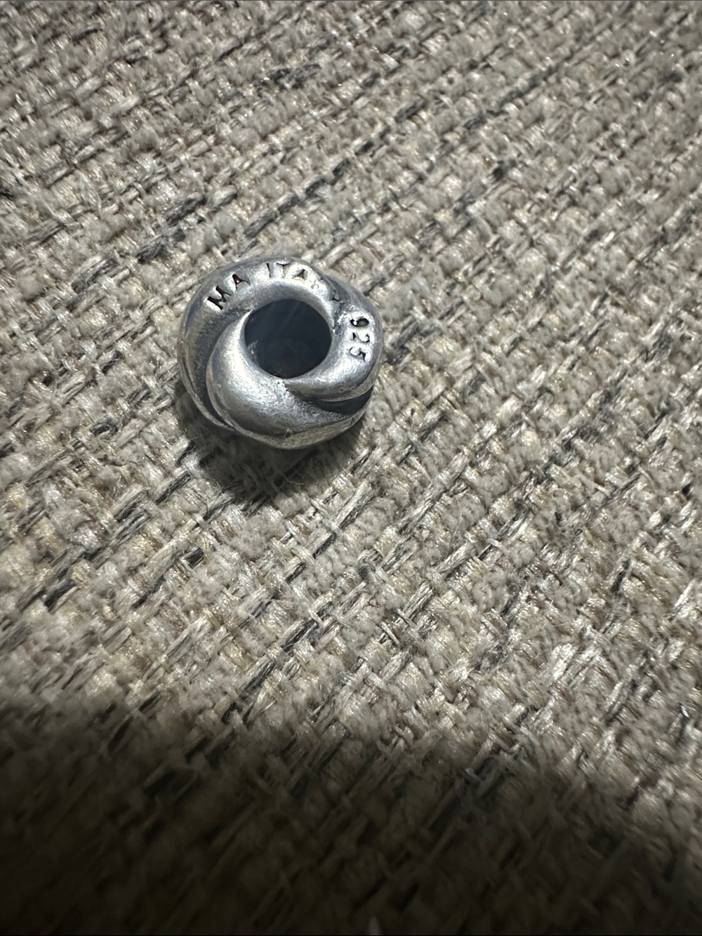Sterling Silver Swirl Bead 925